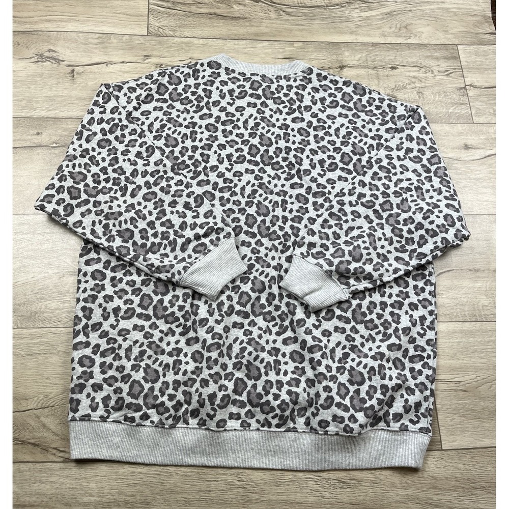 American Eagle Sweatshirt Small Ahh-mazingly Soft Jegging Fit Relaxed Leopard - Picture 11 of 13